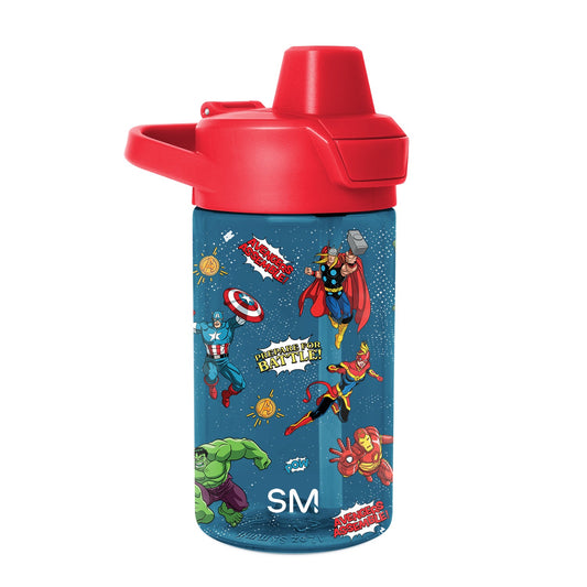 Summit Kids Plastic Water Bottle with Simple Flip Straw Lid